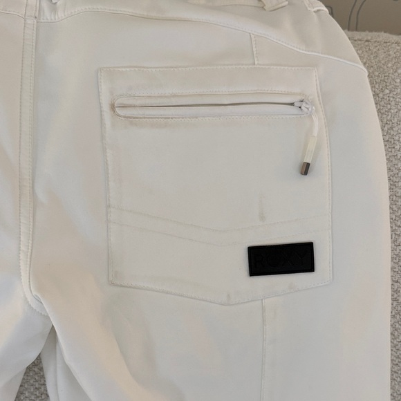 Roxy Ski Pants- White Flared - Picture 3 of 5
